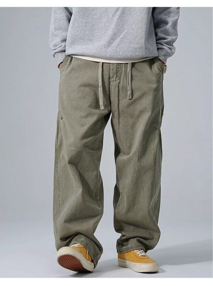 Cotton Baggy Pants – Drawstring Waist & Relaxed Leg