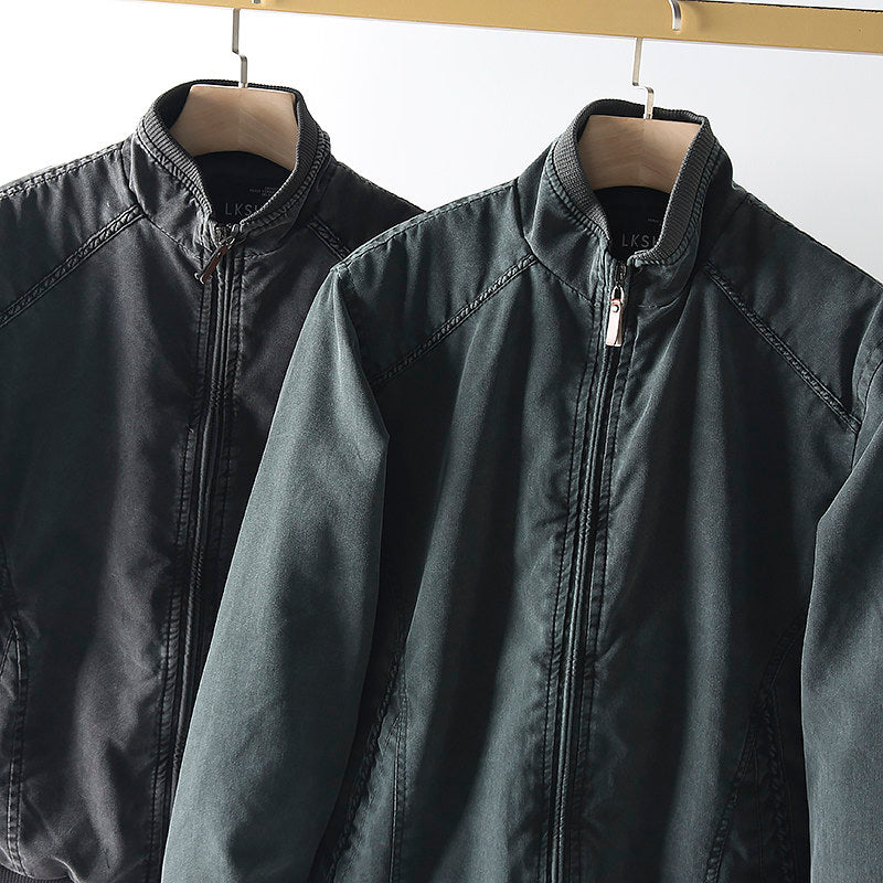 Quilted Stand-Collar Cotton Jacket – Light Warm Oversized Unisex – Japanese vintage | fall outfits 2026 | fall winter outfits | classy winter outfits | lazy comfy outfits | japanese streetwear | vintage workwear | yamalin clothes | Yamalinclothes