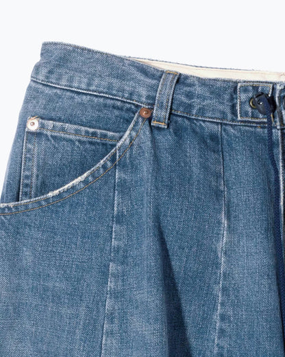 Japanese Retro Washed Balloon Wide-Leg Denim Trousers – Loose Cropped Unisex Streetwear – Japanese vintage | yamalin clothes | Yamalinclothes