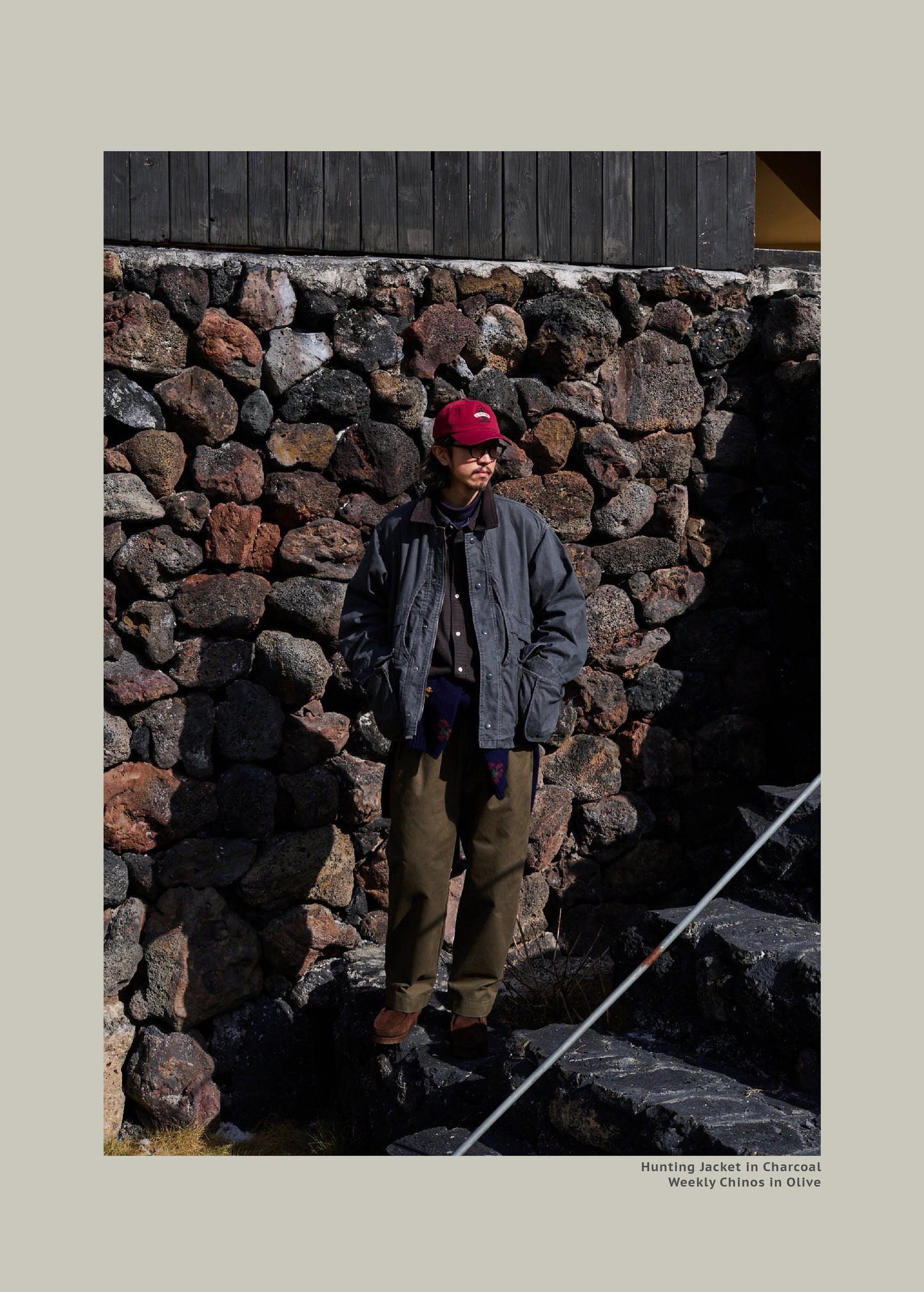 FW25 USAGE Hunting Jacket - Yamalin Heavy Year Washed Cotton Barn Hunting Silhouette Jacket