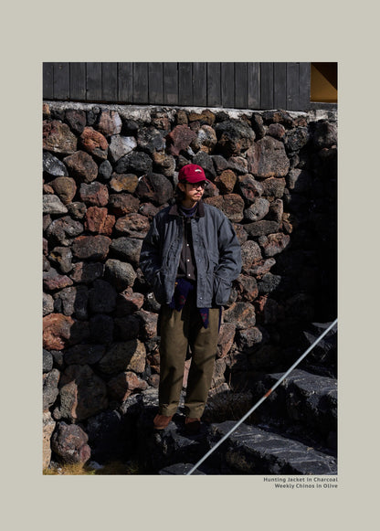 FW25 USAGE Hunting Jacket - Yamalin Heavy Year Washed Cotton Barn Hunting Silhouette Jacket