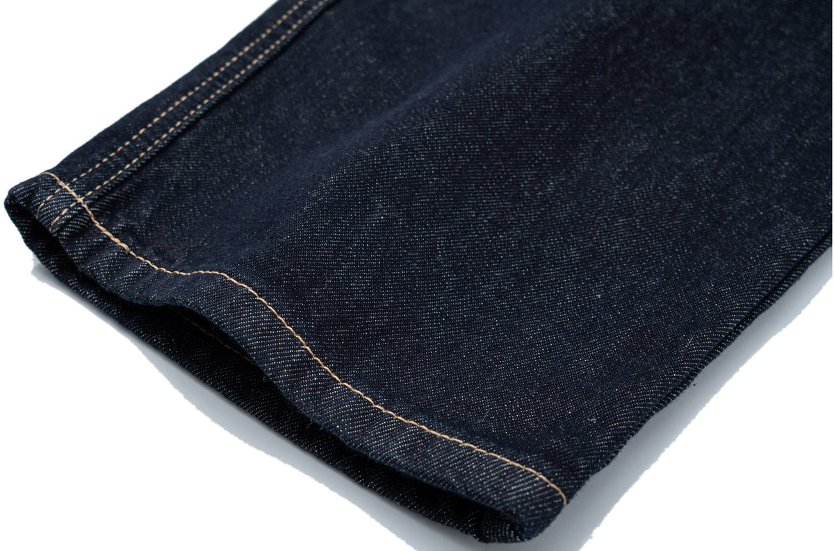 Patchwork Jeans – Contrast Stitch Straight Leg | Yamalinclothes