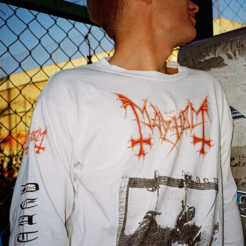 Mayhem Metal Band Deathcrush Album Cover Versatile European and American Style Long Sleeve T-Shirt