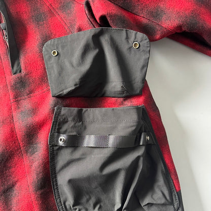 Japanese Retro Plaid Wool Hooded Coat - Thickened Warm Winter Jacket