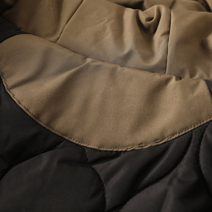 Men's Plus Size Cold-Resistant Hooded Cotton Jacket - Winter Thickened Windproof Warm Export Overstock Workwear Coat