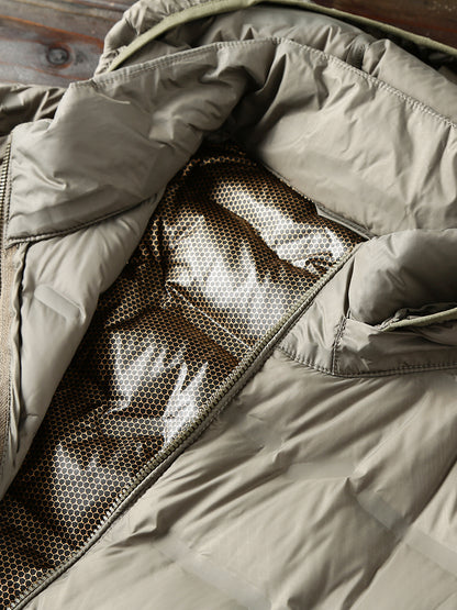 Men's Plus Size Hooded Down Jacket - Export Overstock Fully Glued Filled Lightweight Warm Autumn Winter Coat