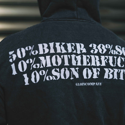 Washed Distressed Cropped Hoodie – Oversized Hip Hop Streetwear Sweatshirt