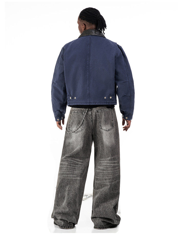 American Vintage Detroit Lapel Jacket – Loose Unisex Streetwear