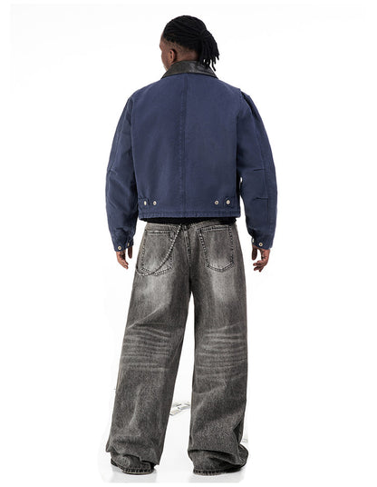 American Vintage Detroit Lapel Jacket – Loose Unisex Streetwear