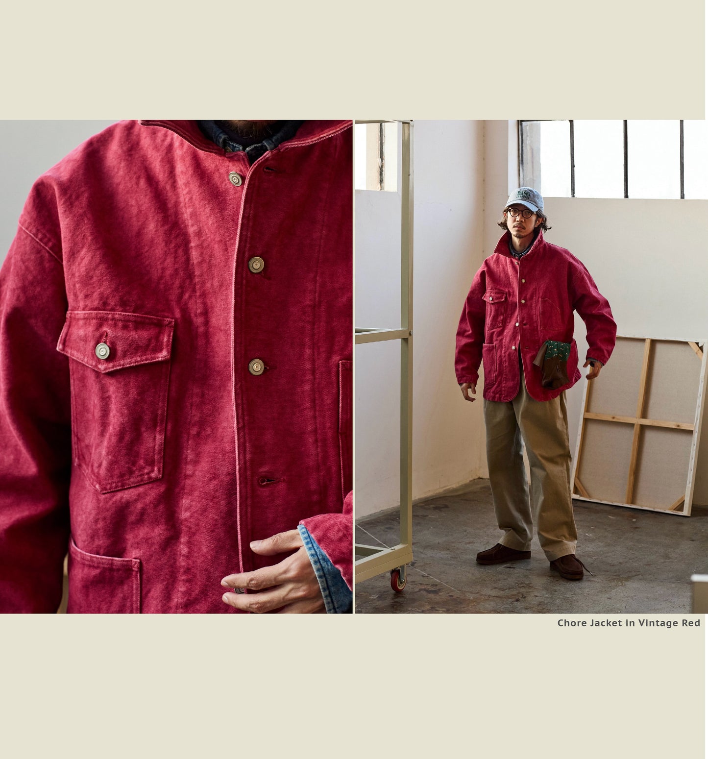 Chore Jacket - Yamalin Classic Heavy Wash French Workwear Cargo Jacket