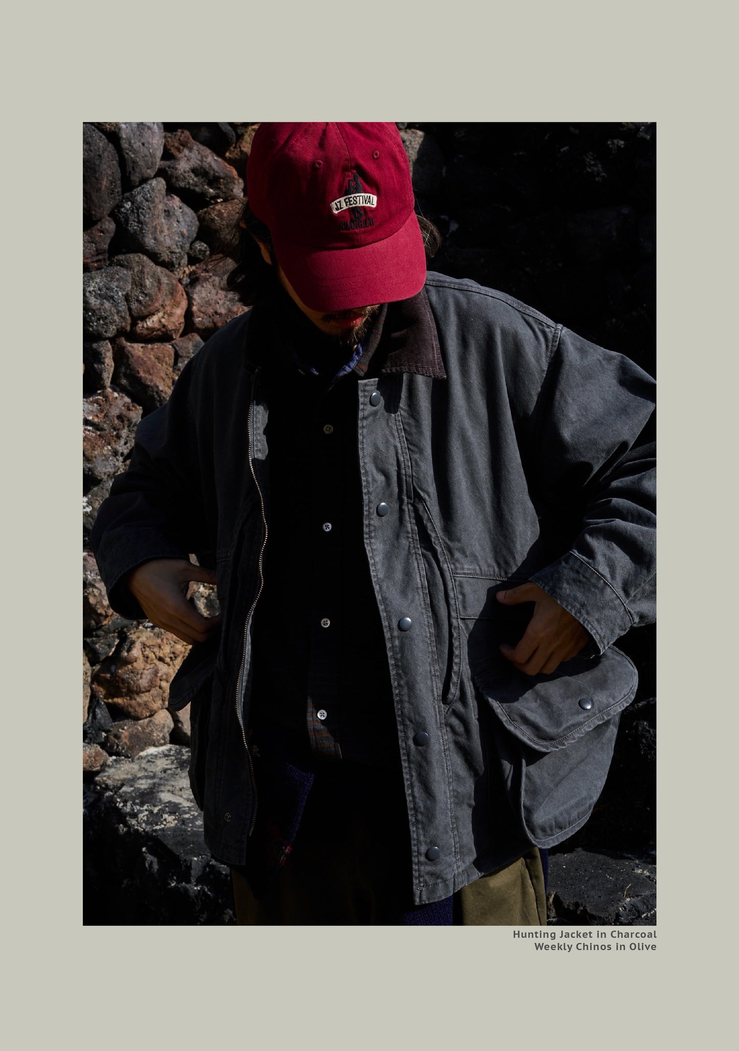 FW25 USAGE Hunting Jacket - Yamalin Heavy Year Washed Cotton Barn Hunting Silhouette Jacket