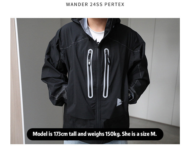 Japanese Outdoor 24SS Pertex Windproof Waterproof Casual Full Laminated 5-Color Jacket – Japanese vintage | yamalin clothes | Yamalinclothes
