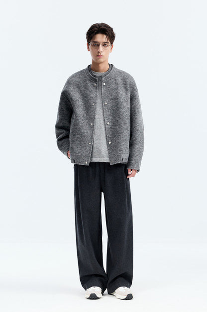 100% Wool Double-Faced Wool Jacket – Japanese Loose Unisex – Coats Jackets | japanese streetwear | vintage workwear | unisex | Yamalinclothes