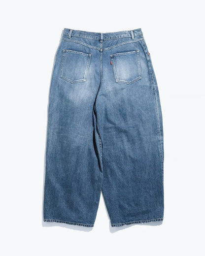 Japanese Retro Washed Balloon Wide-Leg Denim Trousers – Loose Cropped Unisex Streetwear – Japanese vintage | yamalin clothes | Yamalinclothes