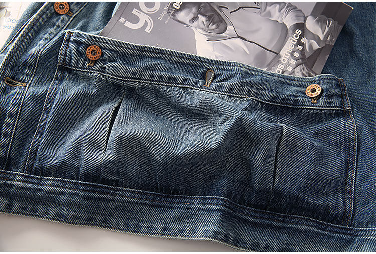 Washed Denim Jacket – Vintage Double Pocket – Coats Jackets | japanese streetwear | vintage workwear | unisex | Yamalinclothes
