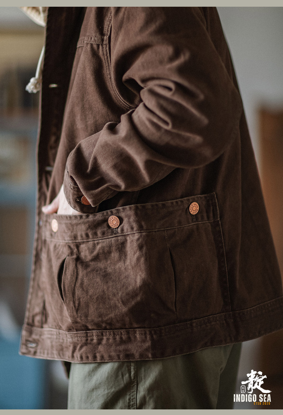 Washed Distressed Cargo Lapel Cotton Jacket – Vintage Loose Unisex
