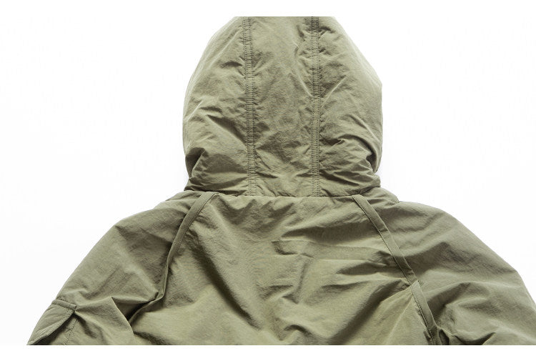 Hooded Down Jacket – Drawstring Multi Pocket | Yamalinclothes