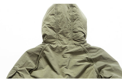 Hooded Down Jacket – Drawstring Multi Pocket | Yamalinclothes