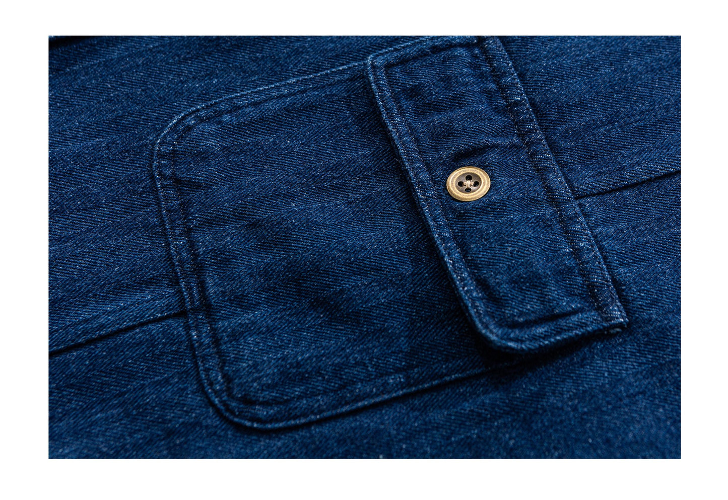 Japanese Vintage Denim Shirt – Loose Long Sleeve Men – Japanese vintage | yamalin clothes | Yamalinclothes