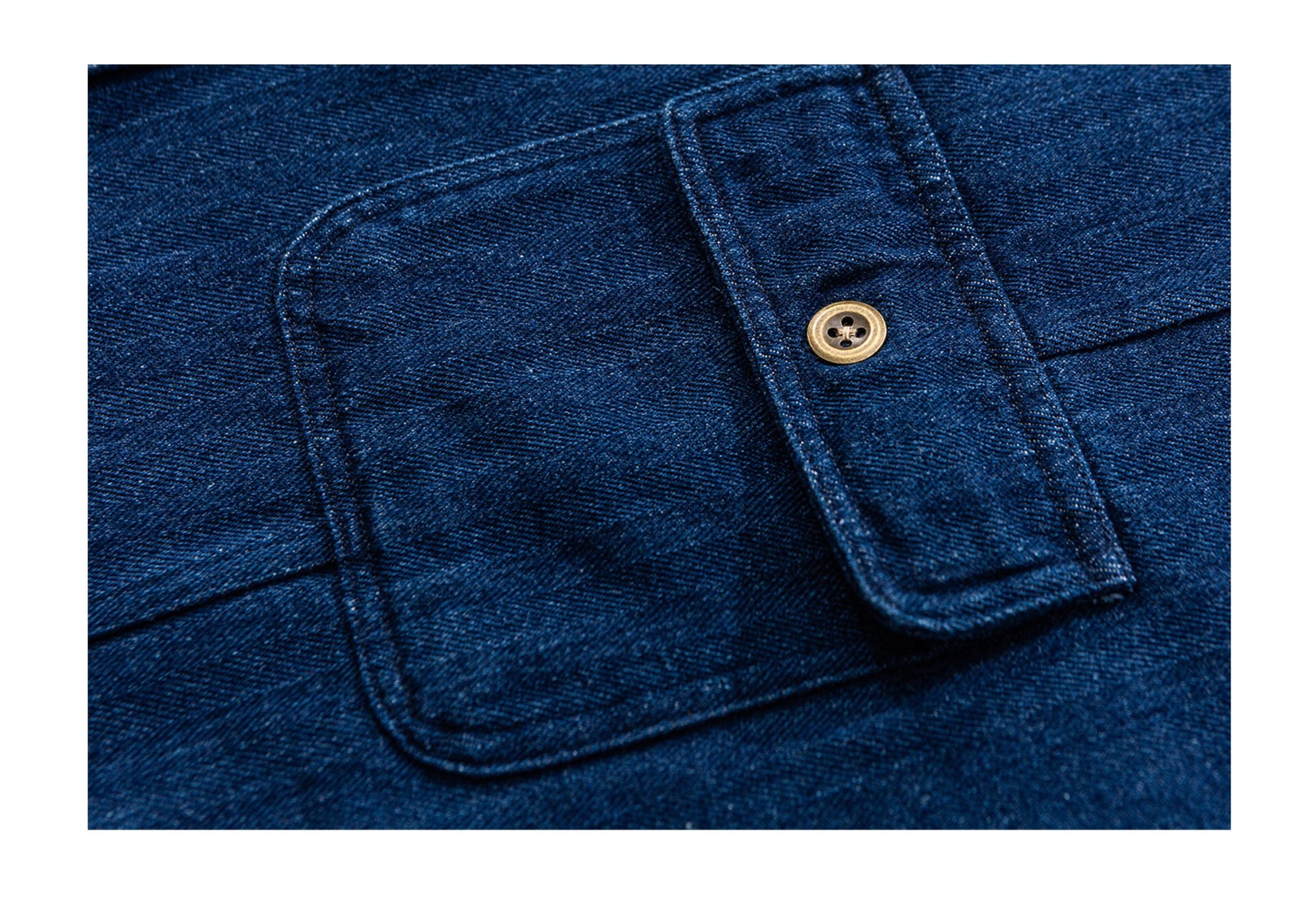 Japanese Vintage Denim Shirt – Loose Long Sleeve Men – Japanese vintage | yamalin clothes | Yamalinclothes