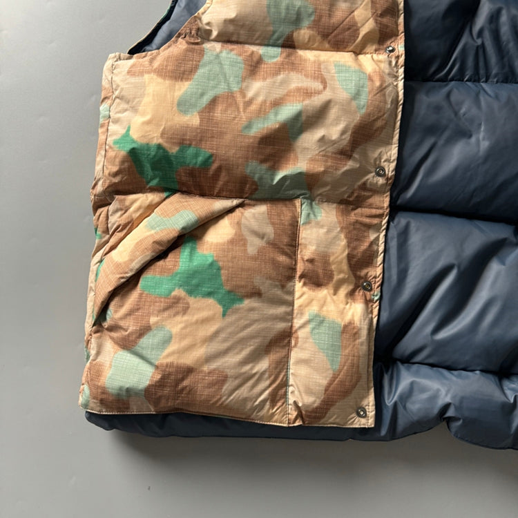 Men's Reversible 90% White Duck Down Camouflage Vest