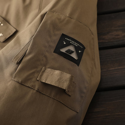 Men's Plus Size Cold-Resistant Hooded Cotton Jacket - Winter Thickened Windproof Warm Export Overstock Workwear Coat