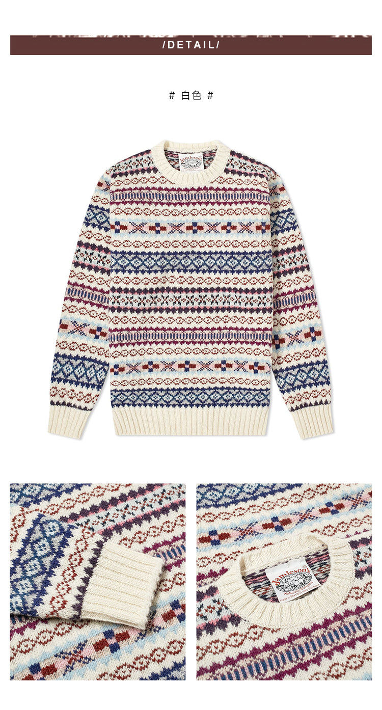 Jamiesons 130-Year Fair Isle Wool Sweater – Scottish Heritage Knit (Unisex)