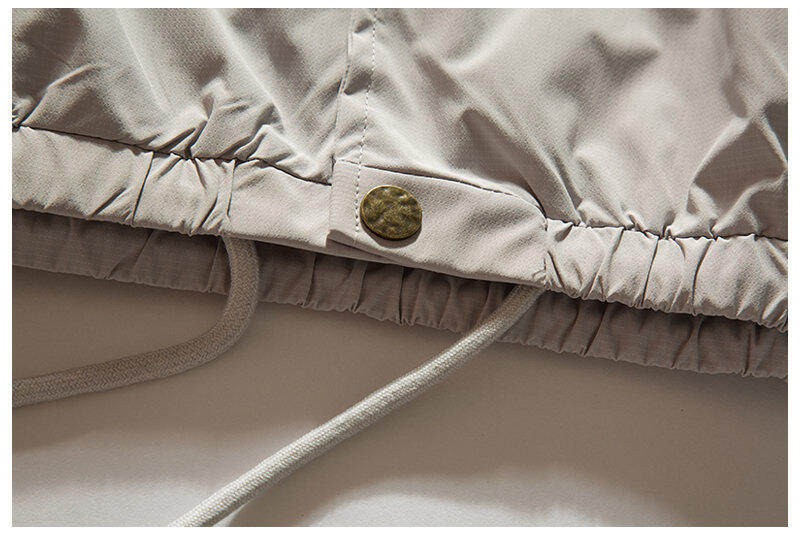 Coach Jacket – Snap Front & Drawstring Hem | Yamalinclothes