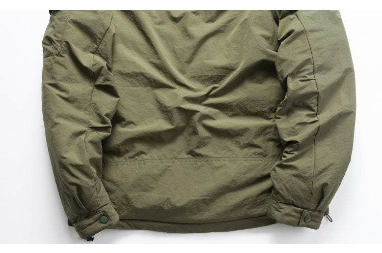 Hooded Down Jacket – Drawstring Multi Pocket | Yamalinclothes