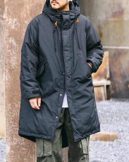Japanese Retro Swallowtail White Duck Down Hooded Jacket – Mid-Length Unisex Winter