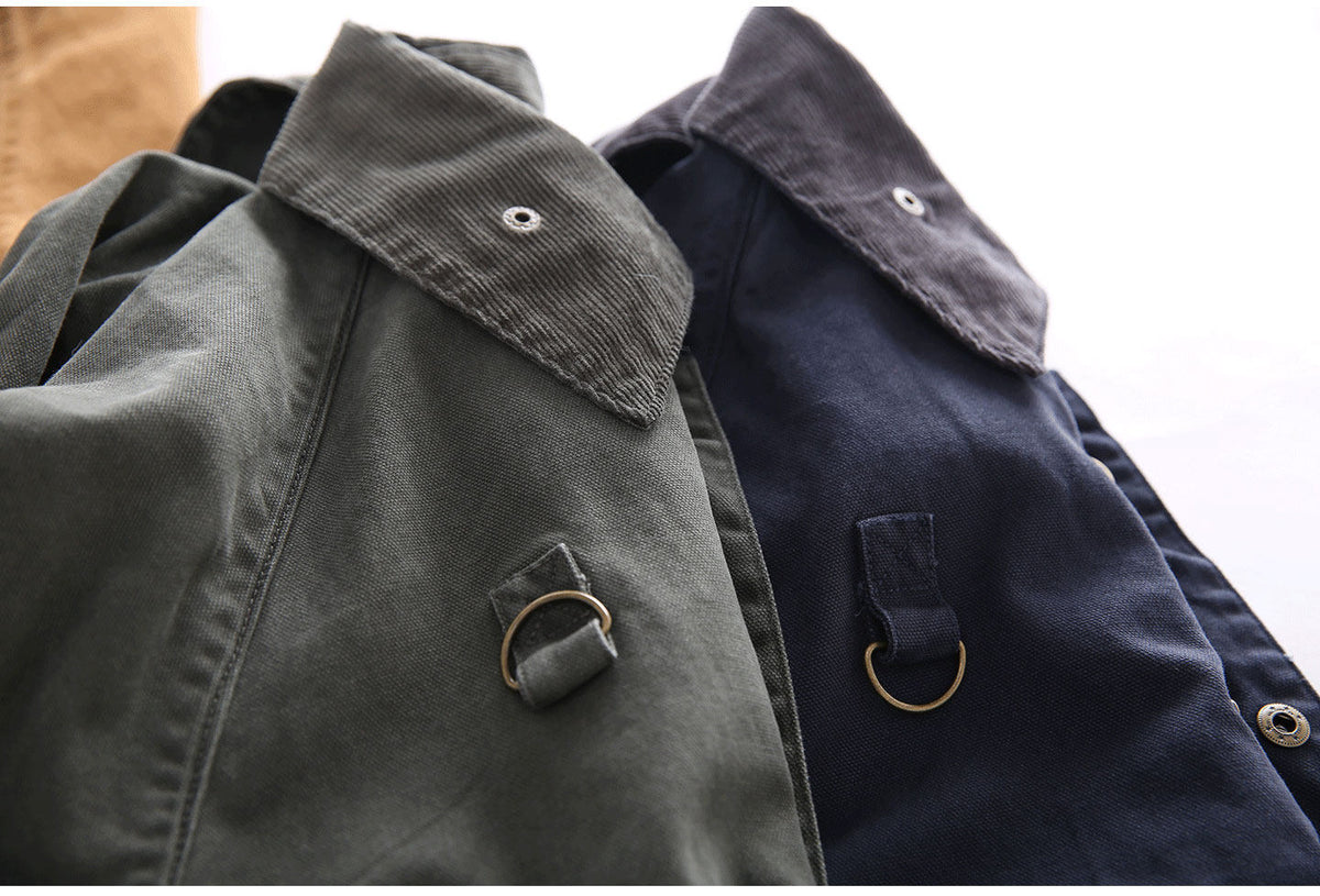 Canvas Double-Pocket Functional Jacket – Abrasion-Resistant Oversized Unisex – Japanese vintage | fall outfits 2026 | fall winter outfits | classy winter outfits | lazy comfy outfits | japanese streetwear | vintage workwear | yamalin clothes | Yamalinclothes