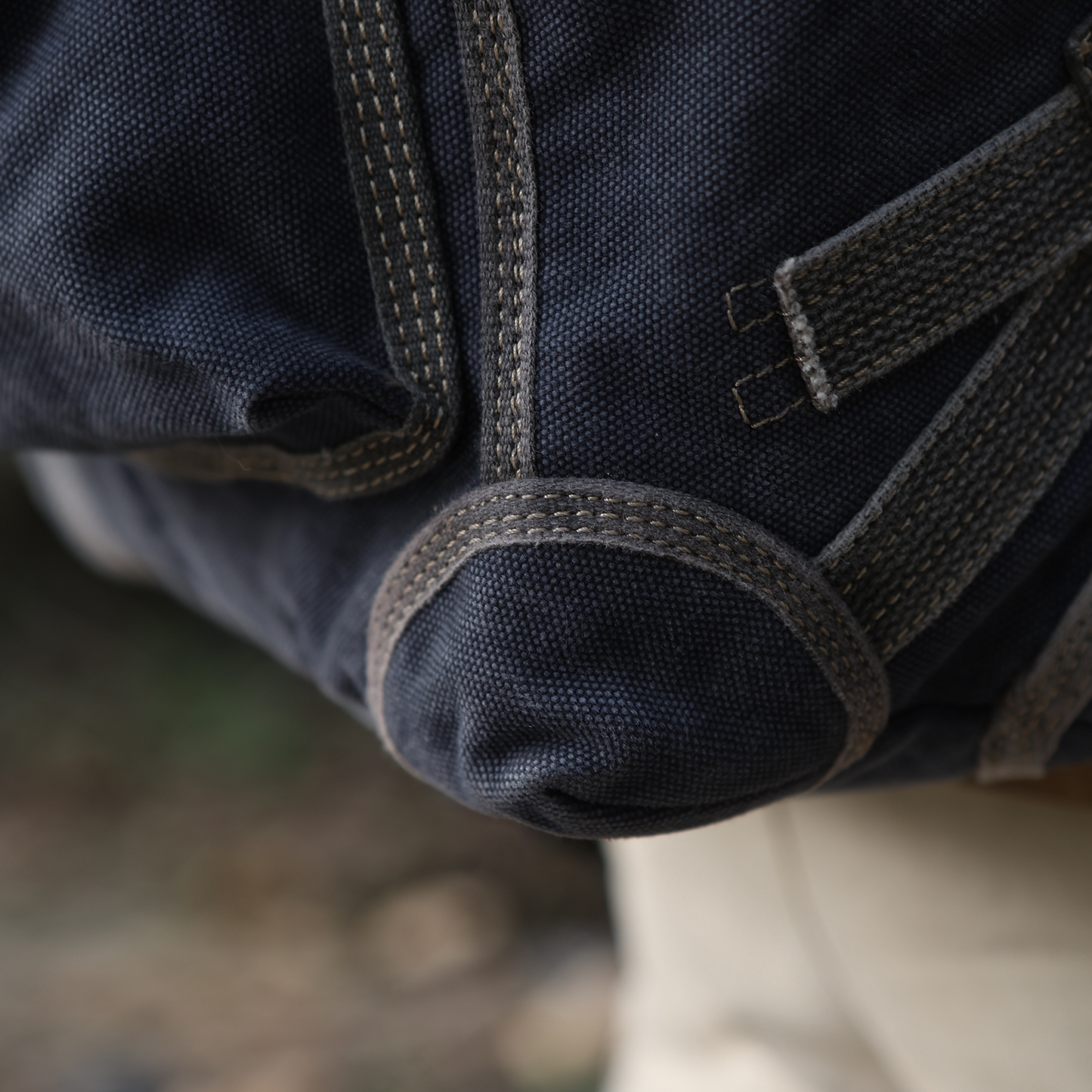 Vintage Canvas Backpack – 20oz Heavyweight Leather Trim