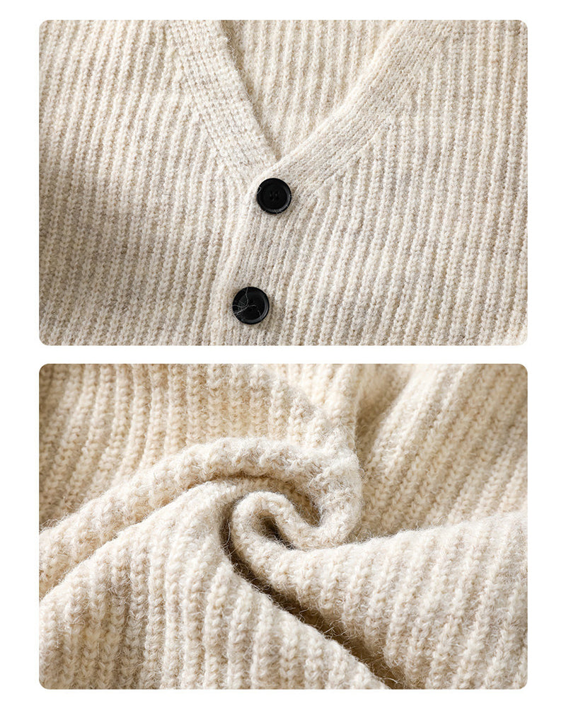 Japanese Woolen Knit Cardigan – Lazy Style Men's Sweater – Japanese vintage | yamalin clothes | Yamalinclothes