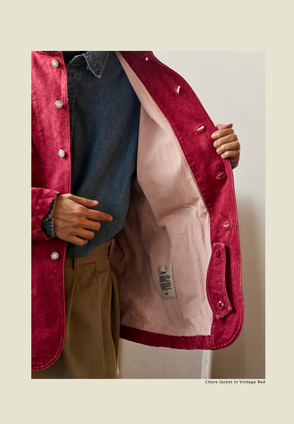 Chore Jacket - Yamalin Classic Heavy Wash French Workwear Cargo Jacket