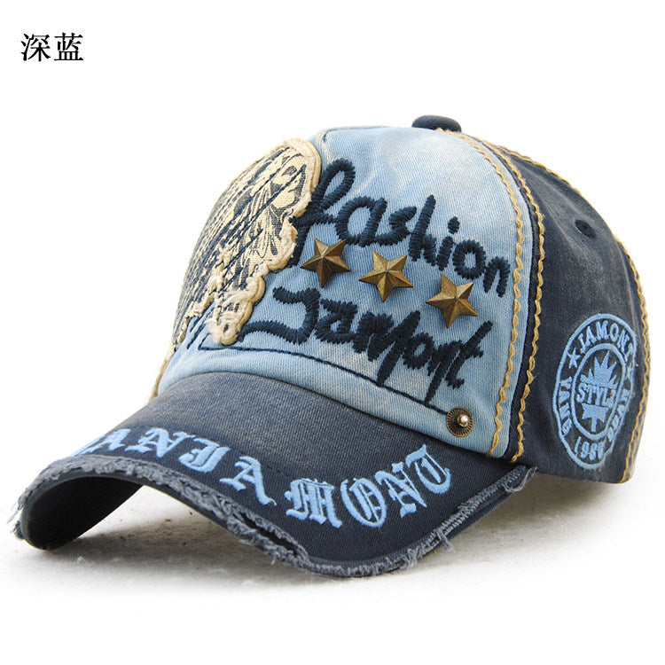 Yangguan Denim Baseball Cap - Pure Cotton Vintage Duckbill Hat (Unisex) – cap | japanese streetwear | vintage workwear | unisex | Yamalinclothes