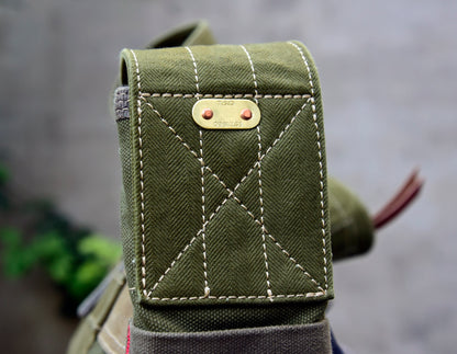 صناعة ثقيلة، قماش سميك، وصلات قماش بايجيا، حقيبة كتف واحدة، حقيبة كروس، حقيبة بائع جرائد، حقيبة كاجوال للرجال والنساء 8700