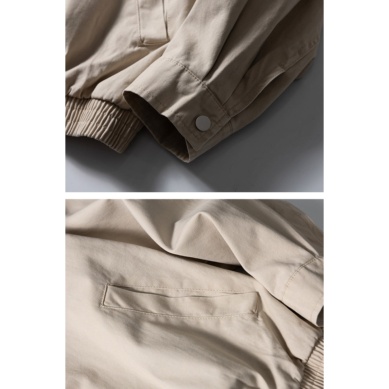 Washed Cotton Lapel Cargo Jacket – Retro Loose Unisex Casual Streetwear