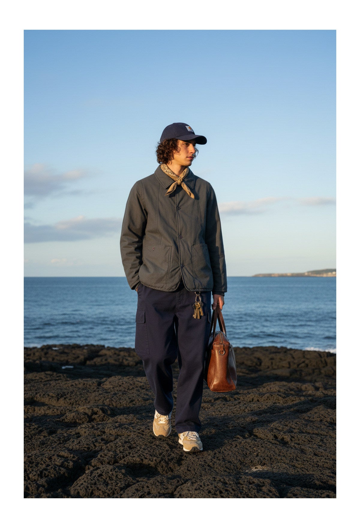 Vintage Workwear Padded Cotton Jacket – Lapel Pocket Men – Japanese vintage | yamalin clothes | Yamalinclothes