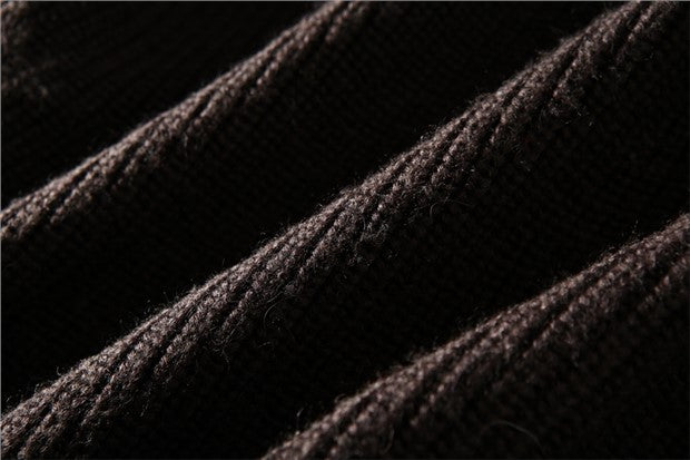 X01 Thickened!  All wool!  Export Europe and America men's foreign trade factory cut label tail goods knitted sweater winter coat