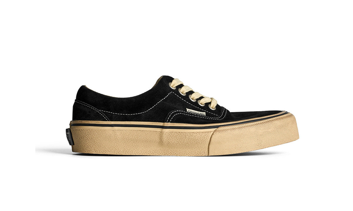 suede low-top canvas shoes Thick-soled vulcanized shoes Retro Japanese trendy men's and women's crestboard shoes 2025