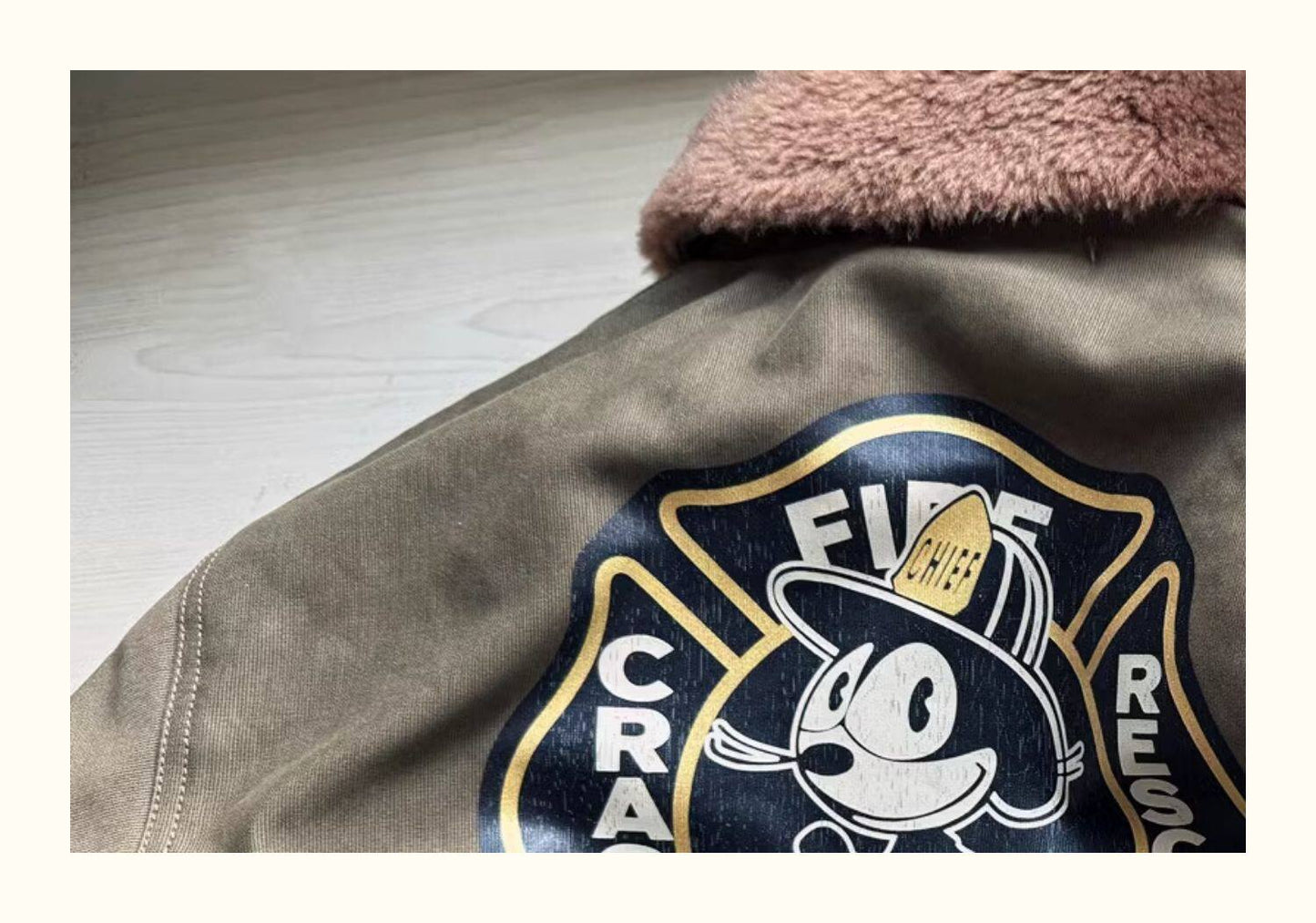 Cat Embroidery Navy Deck Jacket – Heavyweight Rip-Resistant Jungle Fabric Winter Coat – Japanese vintage | yamalin clothes | Yamalinclothes