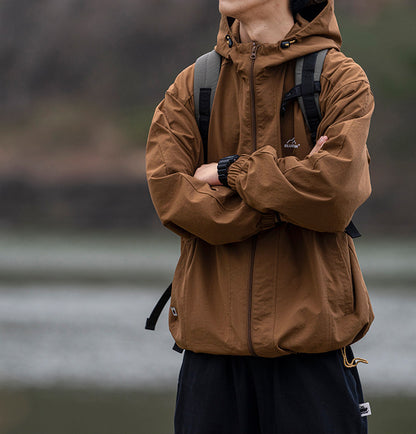 Waterproof Hooded Outdoor Workwear Jacket – Mountain Oversized Unisex