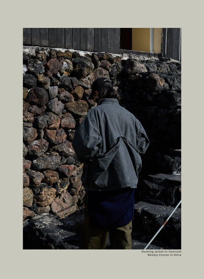 FW25 USAGE Hunting Jacket - Yamalin Heavy Year Washed Cotton Barn Hunting Silhouette Jacket