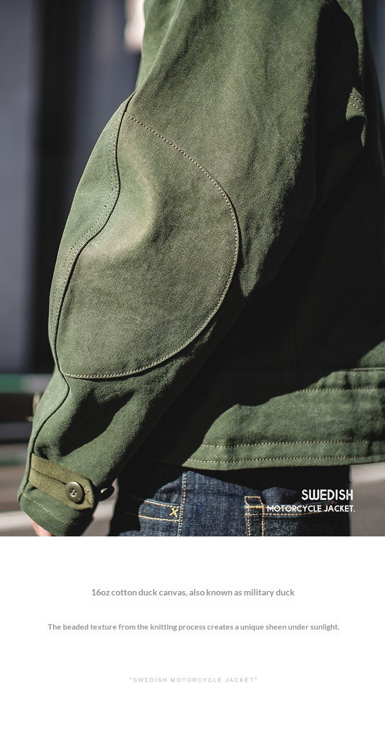 Vintage Hunting Jacket – Army Green Biker Coat Men – Japanese vintage | yamalin clothes | Yamalinclothes