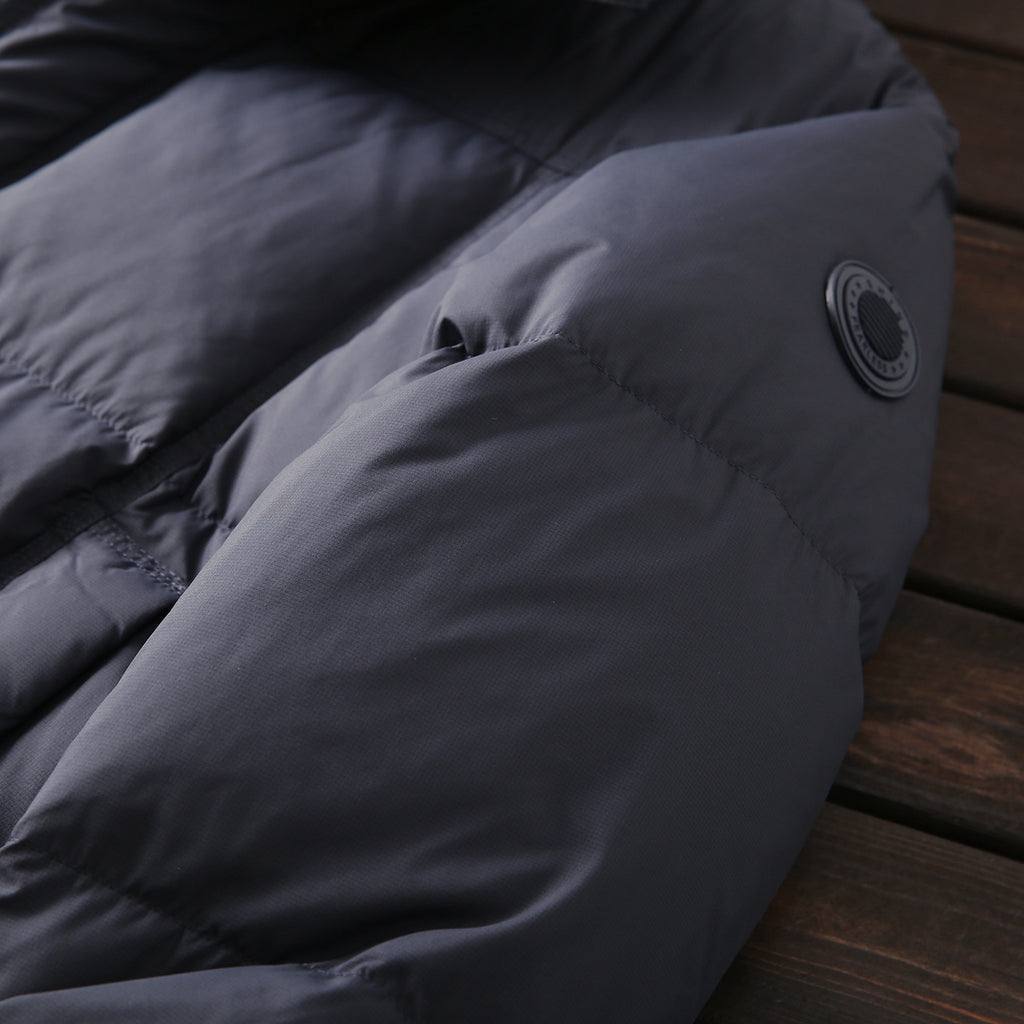 Lightweight 600 Fill Down Puffer Jacket – Stand-Collar Thickened Warm (Men & Unisex)