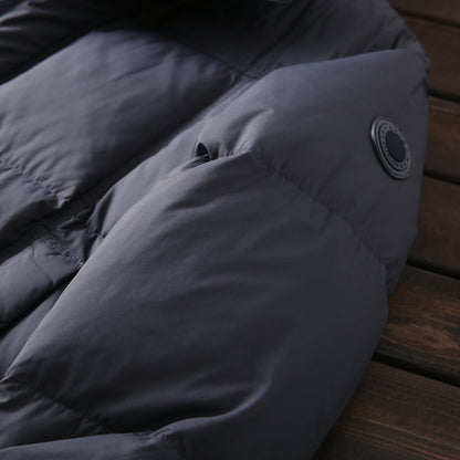 Lightweight 600 Fill Down Puffer Jacket – Stand-Collar Thickened Warm (Men & Unisex)