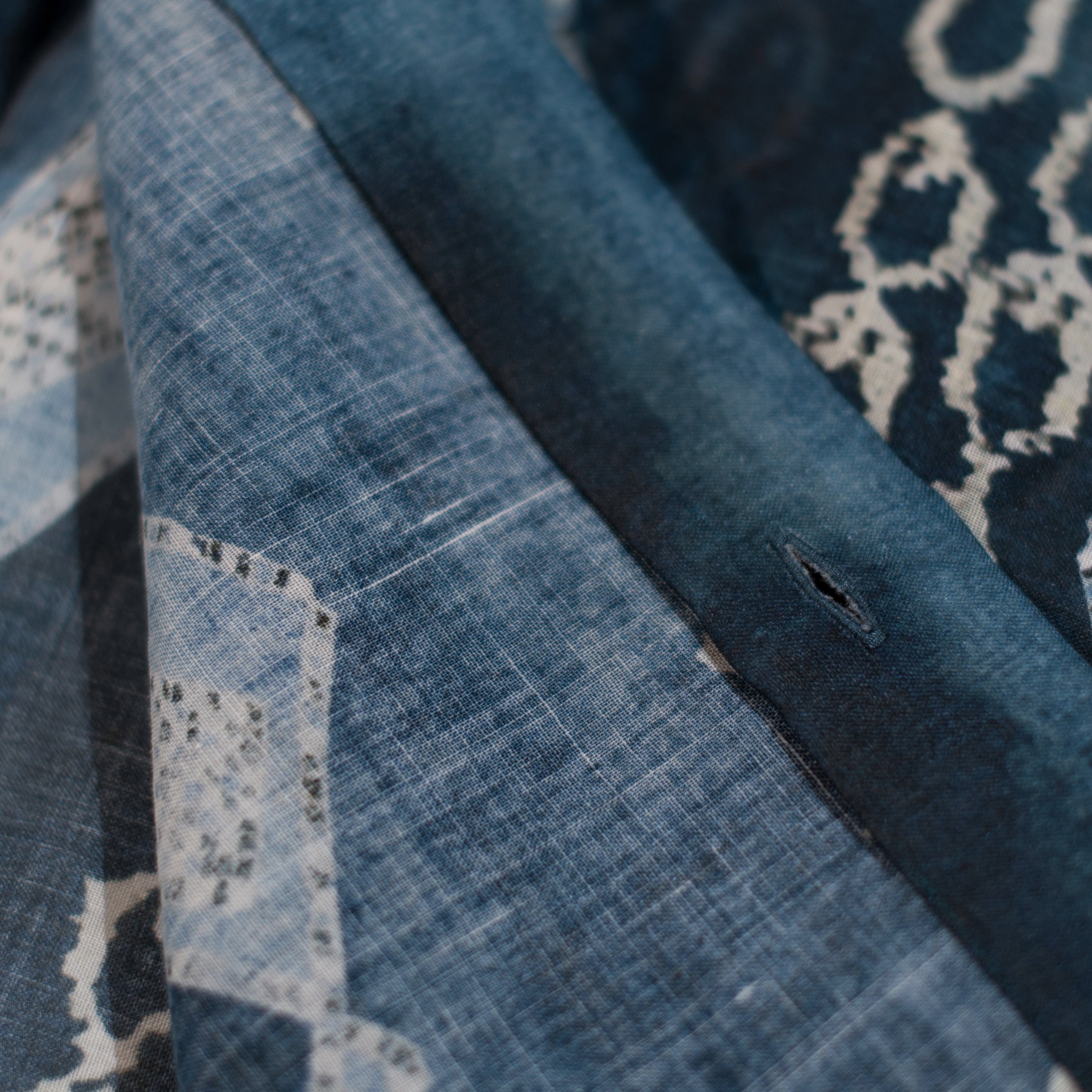 Vintage Printed Tencel-Ramie Shirt – Ultra-Thin Long Sleeve Loose Fit (Unisex)