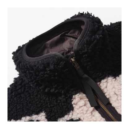 Reversible Lamb-Wool & Fleece Half-Turtleneck Jacket – KAPITAL 25AW (Unisex)