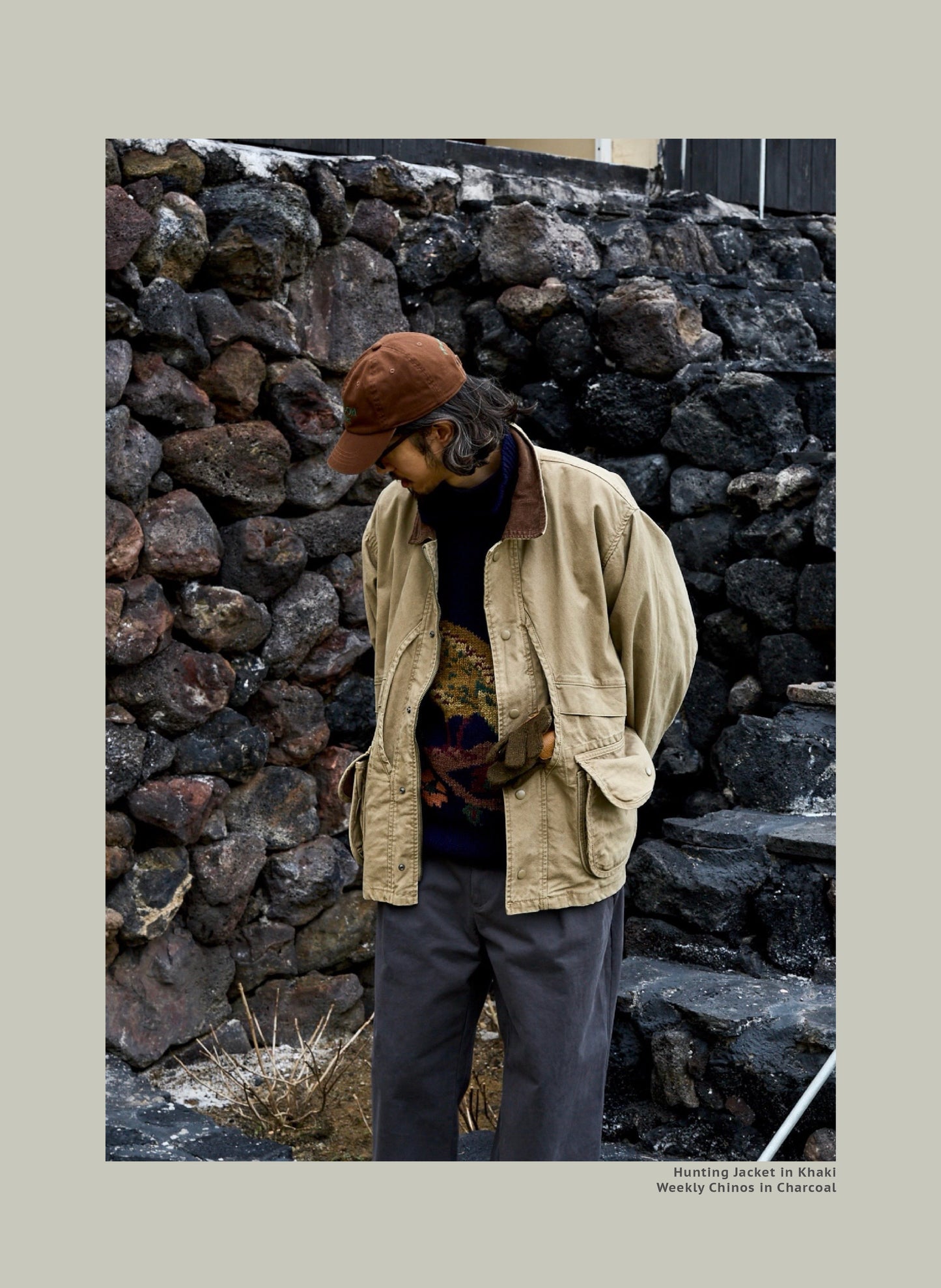 FW25 USAGE Hunting Jacket - Yamalin Heavy Year Washed Cotton Barn Hunting Silhouette Jacket