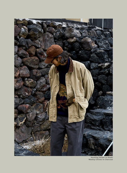 FW25 USAGE Hunting Jacket - Yamalin Heavy Year Washed Cotton Barn Hunting Silhouette Jacket